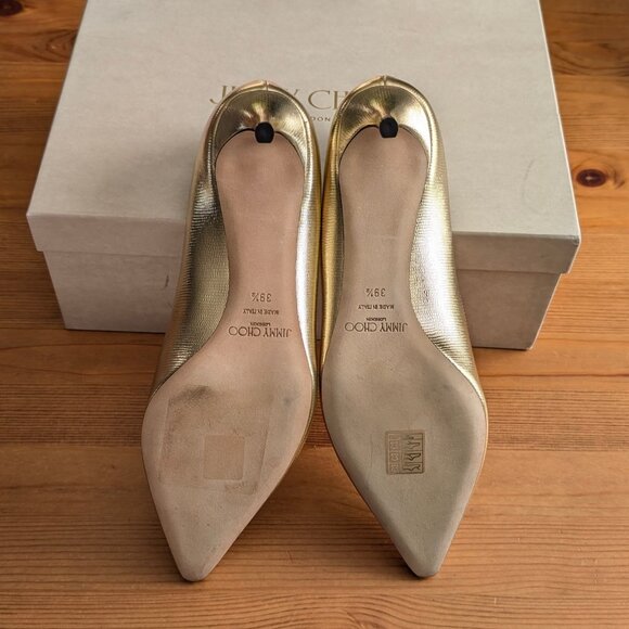 Jimmy Choo Romy 60 Light Gold - Picture 4 of 7